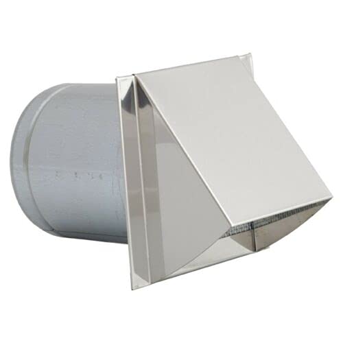 Prostko LTDStainless Steel Cowl - with Anti-Insect Mesh - Metal Ventilation Cover - Outlet Cowl C (100mm / 4'')