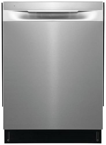 Frigidaire 24 in. Top Control Built-in Tall Tub Dishwasher in Stainless Steel with 5-Cycles 49dBA and Hybrid Tub FDHP4336AS