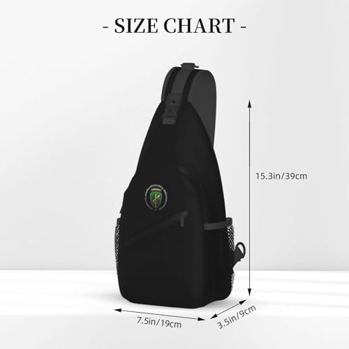 Morrales sling impermeable para hombre, negro, pequeño miniatura 3