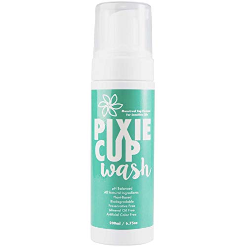 (6.75oz) Pixie Menstrual Cup Cleaner Wash - More Wash in Bottle Than Any Other Brand - All Organic a - //coolthings.us
