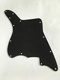Golpeador de guitarra para guitarra japonesa Jazzmaster (3 capas, negro)