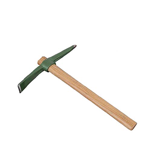 Preisvergleich Produktbild Nicetruc Kleine Artischocke mit Holzgriff Kreuzhacke Kleiner Schaufel Spitzhacke Landwirtschaft Werkzeug Dual-Purpose Sand-Drehstahl Hoe Medium 1 Pc