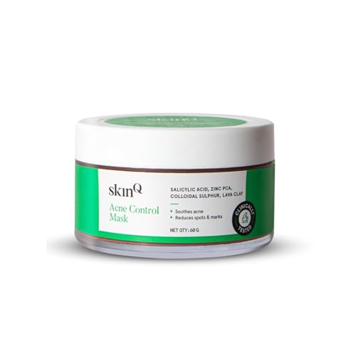 SkinQ Acne Control Mask | Salicylic Acid, Niacinamide & Zinc PCA | BHA Based Face Mask For Acne | Reduces Clogging of Skin Pores | Helps Control Skin Oiliness | All Skin Types | Women & Men (60g) SkinQ Acne Control Mask | Salicylic Acid, Niacinamide & Zinc PCA | BHA Based Face Mask For Acne | Reduces Clogging of Skin Pores | Helps Control Skin Oiliness | All Skin Types | Women & Men (60g)