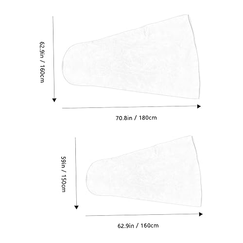 Garneck 2pcs Garment Bag for Breathable Wedding Gown Cover Wrinkle-resistant Storage for Bridesmaid and Formal Attire2