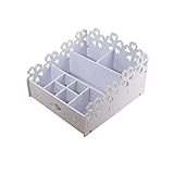 Lzeal Makeup-Organizer Aufbewahrung Kosmetik Lippenstift Aufbewahrungsbox Desktop Hautpflegeprodukte Finishing Box Schmuck Kosmetik Aufbewahrungsbox aus Baumwolle Countertop Organizer für Kosmetika