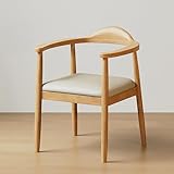 【Cadre en bois massif】: fabriquée à partir de bois massif de haute qualité, chaque chaise dispose de ses propres motifs de grain distinctifs et de variations de tons naturels, une caractéristique authentique du bois véritable. La construction robuste supporte jusqu'à 136 kg