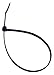 Cambridge Cable Ties 11" 50 Lbs 1000 Pcs, Standard Duty, UV Black