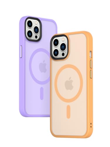 tigratigro Custodia Per iPhone 12 Pro, Compatibile con Mag-Safe,Traslucida Texture Opaca, Flessibile e anti-impronta,Consistenza simile alla Pelle (Grafite Nero)