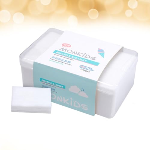 Healvian 1080 Peças De Almofadas Faciais Descartáveis Almofadas De Remoção De Maquiagem Almofadas De