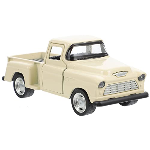 Toyandona 1Pcs Vintage Beige Truck Decor, Christmas Metal Pickup Truck Car Model For Christmas Home Decorations Table Top Decor #TOP2