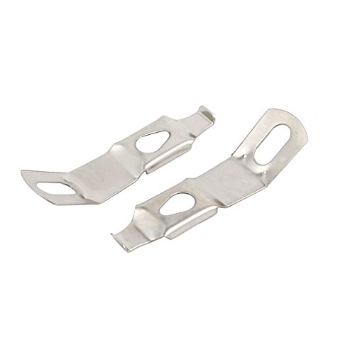 Image of Aexit Picture Photo Construction Hardware Frame Backboard Metal Spring Turn Clip Hanger Siver Tone 200pcs Model:21as14qo355