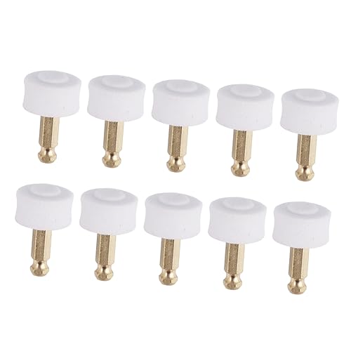 iplusmile 10個ペット用電動爪研磨ヘッド 白剛砂素材 高耐久モデル 犬猫用 爪やすり 交換用グラホイール 業務用トリマー対応