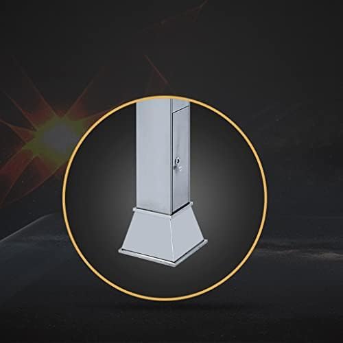 BODHIS Mülleimer für den Außenbereich, Aschenbecher, Mülleimer für den Außenbereich, Mülleimer aus Edelstahl, Säule, vertikaler Aschenbecher, Abfalleimer für den Außenbereich, Mülleimer für den Flur – Bild 8