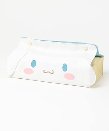 ハンギョドン シナモロール ティッシュケース PUレザー ティッシュカバー ティッシュボックス インテリア 雑貨 シンプル おしり拭き 多用途 かわいい おしゃれ (シナモロール)