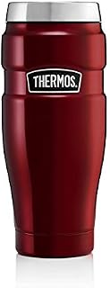Termos podróżny kubek ze stali nierdzewnej, matowy czarny, 470 ml