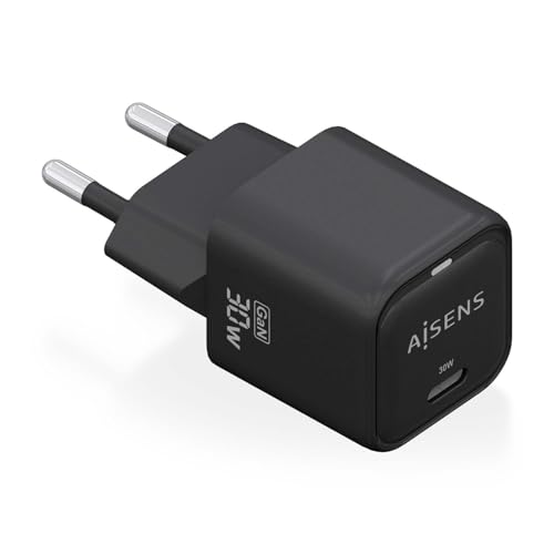 Aisens Caricatore Da Parete ASCH-30W1P019-BK Nero 30W (1 Pezzo)-image