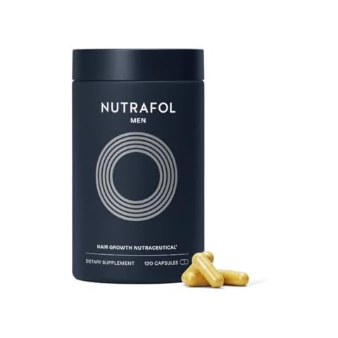 Nutrafol Men's Hair Growth Supplements, Clinically Tested for Visibly Thicker Hair and Scalp Coverage, Dermatologist Recommended - 1 Month Supply Cover