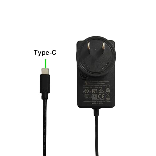 Image of VSDISPLAY Power Adapter USB C Plug 12V DC 2A Output Power Supply | Fit for LCD Controller Board /LCD Screen Monitor with Type-C Power Input