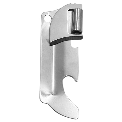 Tin Opener - Stainless Steel Hand Held Can Opener | Safe Cut Can Opener for Beers Cans & Beverages | Lid Openers for Camping & Traveling | Bottle Openers Kitchen Tool | Manual Can Openers