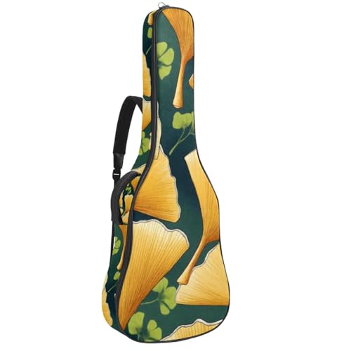 Housse pour guitare acoustique Art Ginkgo Leaf 106,7 cm sacoche guitare classique universelle