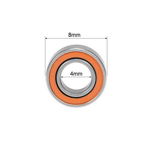 Rodamiento SMR84C-2OS de acero inoxidable 4x8x3 mm y bolas cerámicas miniatura ABEC7 4