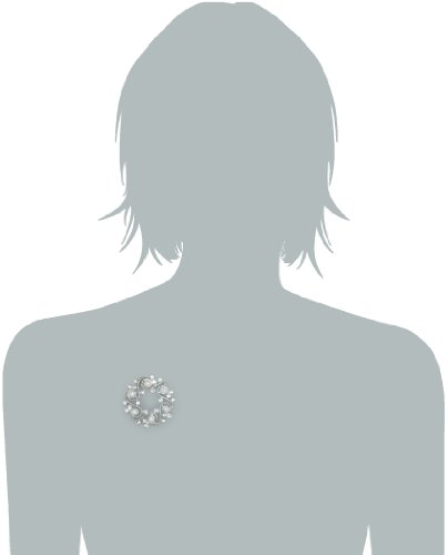 Image of Napier inchGift Boxed inch Silver-Tone with Pearl Wreath Brooch