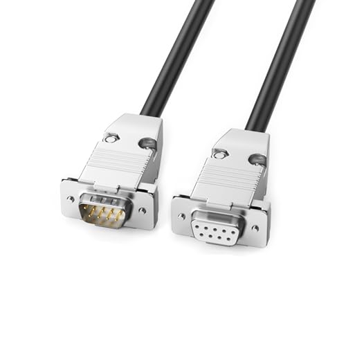 HapGlan 28AWG 9Pin RS232 Data Cord Male to Female/Male to Male/Female to Female Shielded Cable for Aviation Research