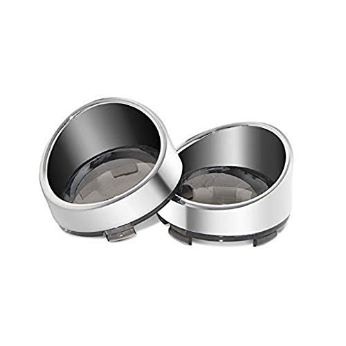 Moto clignotants lumières visières couvre-lentilles Fit pour Harley Sportster 883R Super Glide Dyna Super Glide Road King (Chrome et fumée) Cover