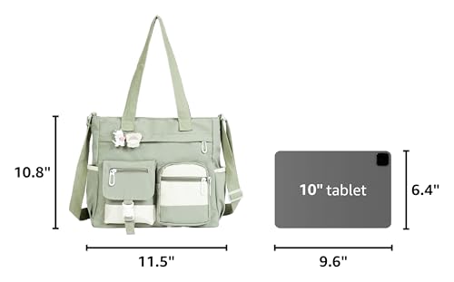Image of Phaoullzon Crossbody Cute Bag for Teens Kawaii Messenger Purse Nylon Shoulder Tote Bags