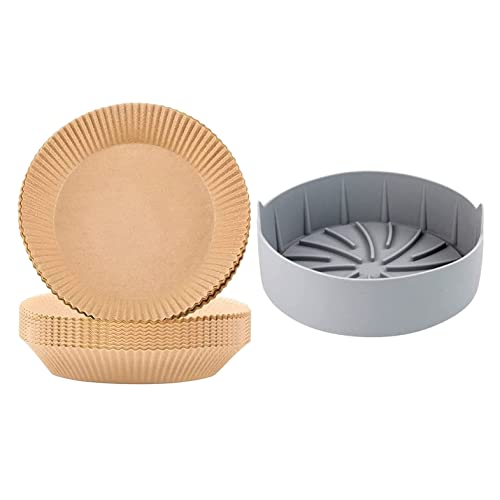 Friteuse à air accessoire : lot de silicone et papier sulfurisé jetable