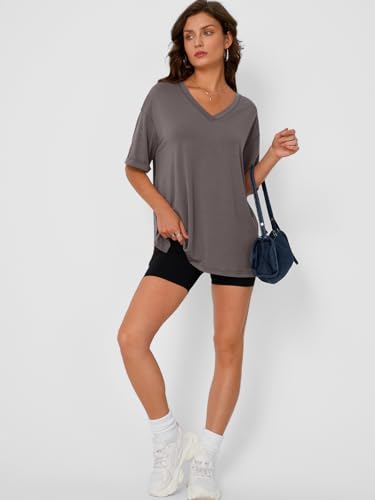 Trendy Queen Women's V Neck Short Sleeve T-Shirts