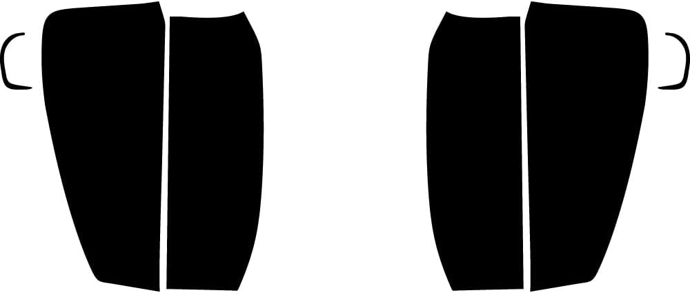 Rvinyl Tail Light Tint Covers Compatible with GMC Sierra 2020-2023 (2500/3500 LED) - Smoke