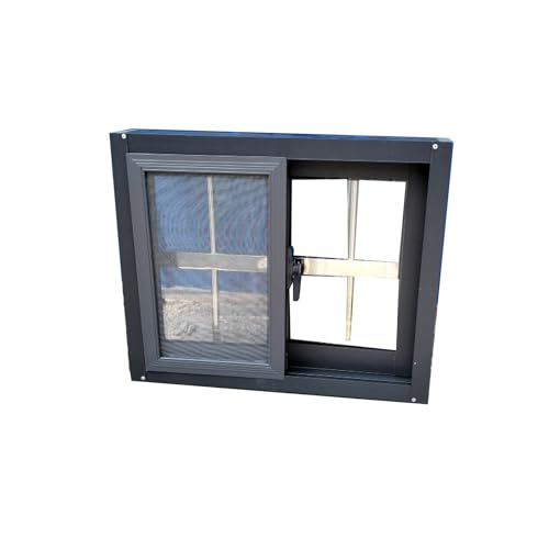 House Window Replacement, Small Horizontal Transom Sliding Door Windows for Shed/Cargo Trailer/Rv/Barn/Loft/Mobile Home, Basement Windows - Flush Mount(W31.2XH31.2in)