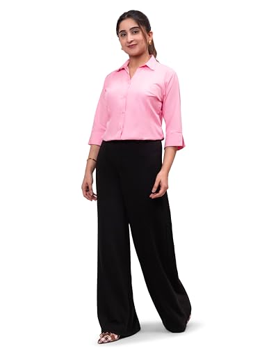 Image of ESTA Women 3 /4 Sleeve Stylish Western Official Formal Shirts Regular fit Shirts for Women