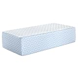 COLDHUNTER Blue 6inch Medium Cooling Cube Pillow for Side Sleepers, 4.74 inches, Standard, Rectangular, Solid, Modern, Indoor, 52.8 Ounce, Memory Foam, Foam