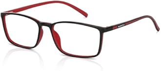 LENSKART BLU | Zero Power Blue Cut Computer Glasses | Anti Glare, Lightweight & Blocks Harmful Rays | UV Protection Specs | Men & Women | Medium | LB E13527