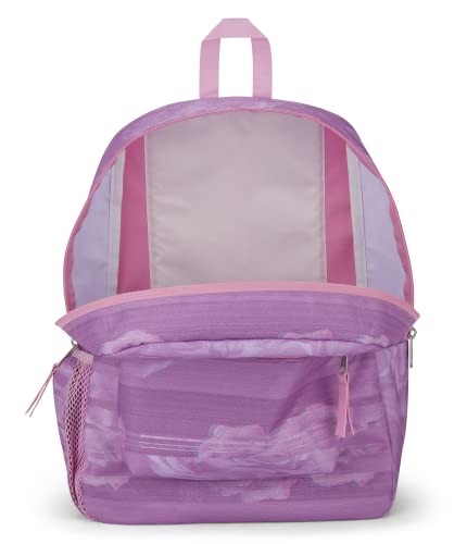 Image of JanSport Cross Town Backpack 17 inch x 12.5 inch x 6 inch - Simple Bag for Everyone with 1 Main Compartment, Front Utility Pocket - Premium Class Accessories - Static Rose
