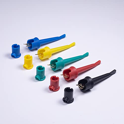 Boceuc Test Hook Clip, Multimeter Test Lead Kit Hook Clip Probe Mini Grabber For Circuit Testing Pcb Ic #TOP1