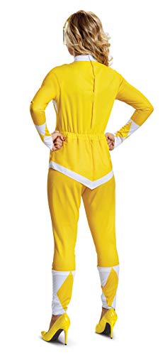 DISGUISE 67364B Women's Yellow Costume | Adult Mighty Morphin Power Ranger Cosplay Suit Outfit Sized, M