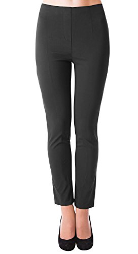 Danaest Da-9 Pantalones Informales, Schwarz, XL para Mujer Cover
