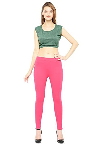 Image of Frenchtrendz Women's Modal Poly Spandex Slim Fit Ankle Length Flat Elasticated Waistband Legging