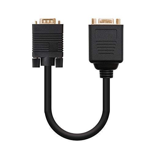 SVGA(3C+9) HDB15/M-2xHDB15/H Double Output Cable Male to Female Gold 20cm