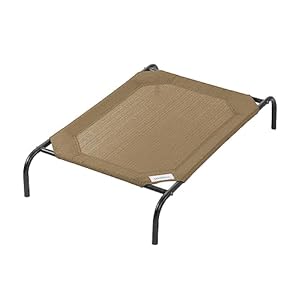 Coolaroo The Original Cooling Elevated Dog Bed, Indoor and Outdoor, Medium, Nutmeg