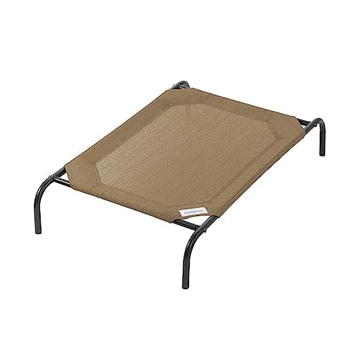 Coolaroo The Original Cooling Elevated Dog Bed, Indoor and Outdoor, Medium, Nutmeg