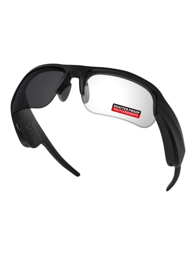 Image of PRO+ Polycarbonate Non-Polarized Replacement Lenses & Nose Pads for BOSE Tempo BMD0011 Sunglasses - Gray Photochromic-Blue Light Block
