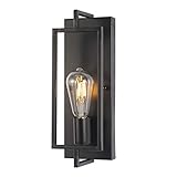 PUUPA Black Wall Sconce Lighting, Single Light Bathroom Vanity Light fixtures Modern Indoor Farmhous