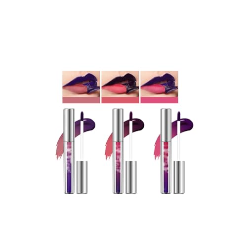 FeatherLock Magic Peel-Off Lip Stain Kit - 12Hr Waterproof Tint, Vegan Formula with Botanical Extracts, Travel-Size Tubes in 3 Nude Shades (11cm/20g)