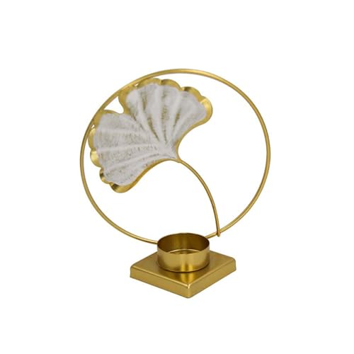 Metal Holder Decorative Tea Light Candelabra Style Luxury Lamp for Indoor and Outdoor Atmosphere by PalmLeaf Designs