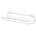 Retail Resource Clear Acrylic Slatwall Shelves, 73201