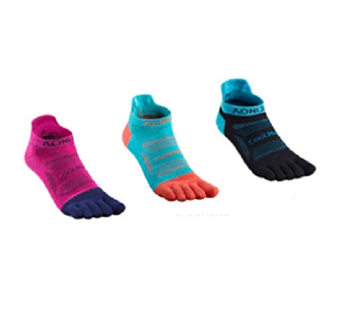 Calcetines de cinco dedos ultra run con separación anatómica y corte bajo cómodo